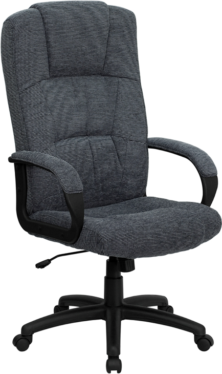 BT-9022-BK-GG High Back Gray Fabric Executive Office Chair