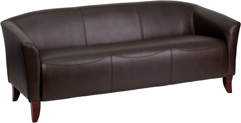 111-3-bn-gg Hercules Imperial Series Brown Leather Sofa