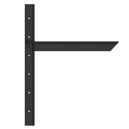 AMEC18 B Extend Concealed Shelf Sprt Bkt 18 in. - Black AMEC18 B Extend Concealed Shelf Sprt Bkt 18 in. - Black
