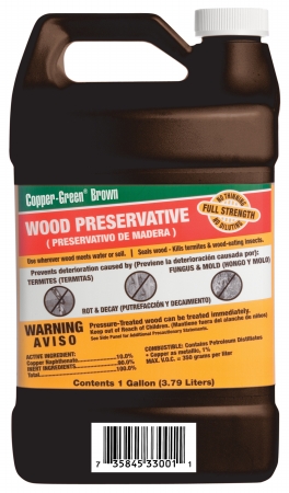 Cb 1 1 Gallon Copper-green Brown Wood Preservative - Pack Of 4
