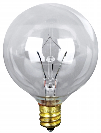 Bp25g16.5 2 Count 25 Watt Clear Long Life Vanity Globe Light Bulb