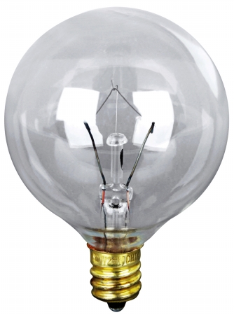 Bp40g16.5 2 Count 40 Watt Clear Long Life Vanity Globe Light Bulb