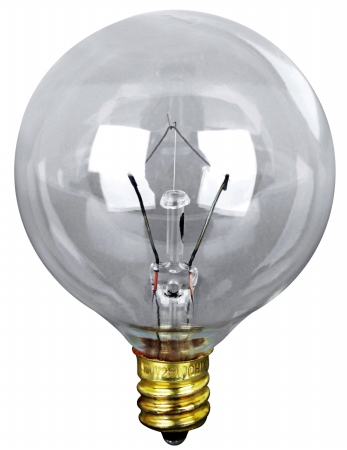 Bp60g16.5 2 Count 60 Watt Clear Long Life Vanity Globe Light Bulb
