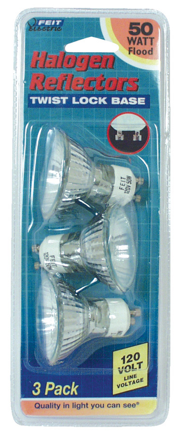 Bpq50mr16ifgu10 3 Count 50 Watt Mr16 Reflector Frost Halogen Bulb