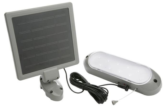 10 Led Rechargeable Solar Panel Shed Light