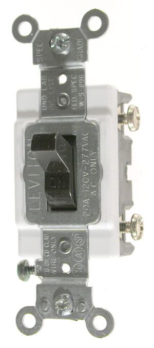 Leviton Mfg S00-cs120-2s Brown Commercial Grade Ac Quiet Switches Toggle