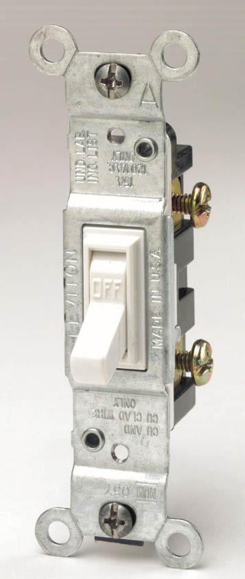 Leviton Mfg C22-01451-02w White Residential Grade Ac Quiet Switches Toggle