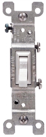 Leviton Mfg S02-01451-2ws White Residential Grade Ac Quiet Toggle Switch