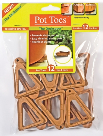 Plantstand Pt-12tcht 12 Pack Terra Cotta Pot Toes