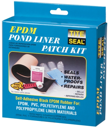 Plkit Black Self Adhesive Epdm Rubber Pond Liner Patch Kit