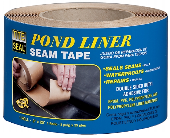 Plst325 3 In. X 25 Ft. Self Adhesive Double Sided Butyl Pond Seam