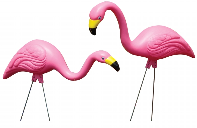2 Count Pink Flamingos