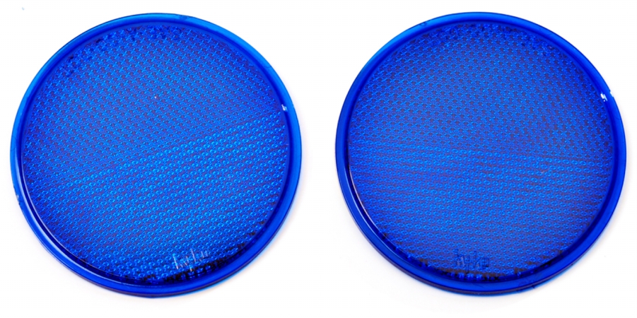 Hy-ko Cdrf-4b 3 In. Blue Plastic Press On Reflector