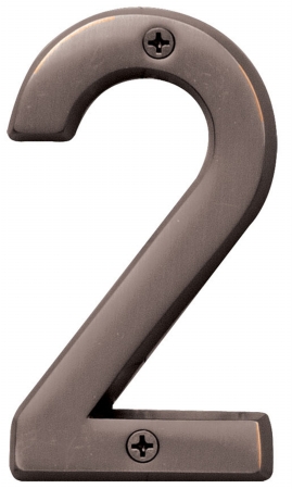Br-420wb-2 4 In. Bronze No. 2 House Number