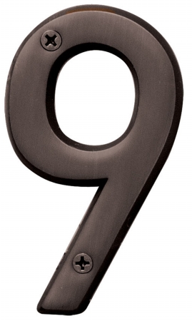 Br-420wb-9 4 In. Bronze No. 9 House Number