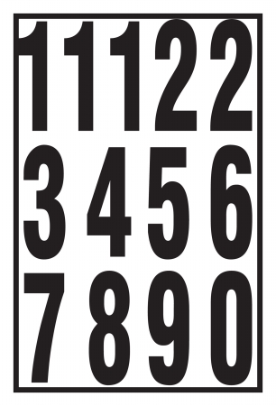 Hy-ko Mm-4n 3 In. Black & White Vinyl Self-stick Numbers