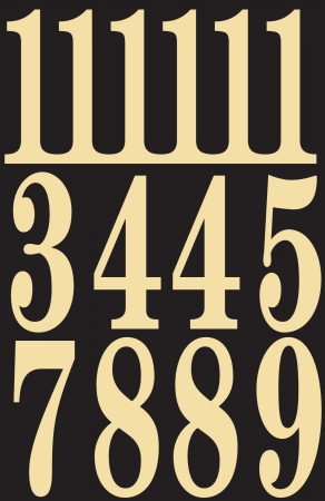 Hy-ko Mm-5n 3 In. Black & Gold Self-stick Numbers