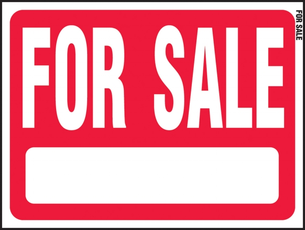 Hy-ko Rs-604 18 In. X 24 In. Red & White For Sale Sign
