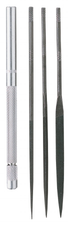 General Tools S477 4 Piece Swiss Pattern Needle File Set