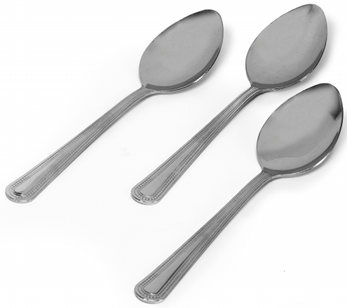 Imu-71112 3 Piece Stainless Steel Soup Spoon Set
