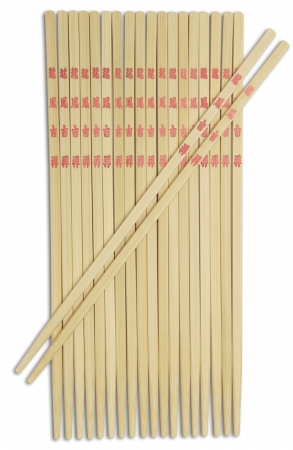 J30-0043 9 In. Burnished Bamboo Table Chopsticks