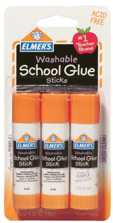 -xacto E520 3 Count .21 Oz Washable School Glue Sticks