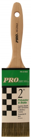Pr01963 2 In. Pro Brush Polyester & Bristle Paint Brush