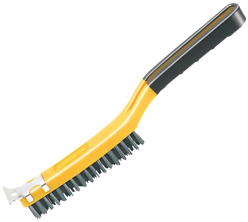 Allway Tools Sb319ss 3 In. X 19 In. Soft Grip Stainless Steel Bristle Stripper Brush