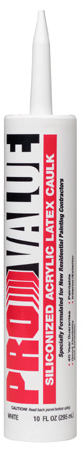 Wl0009650 10 Oz White Siliconized Acrylic Latex Caulking