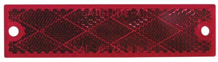 Peterson Mfg. V487r 2 Count Red Rectangular Reflector