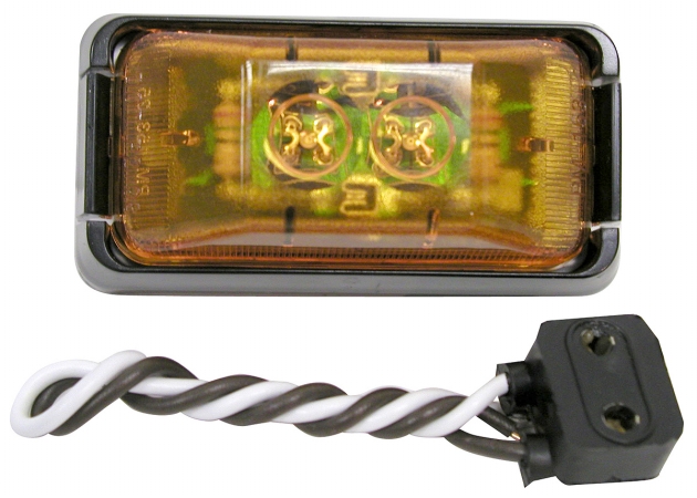 Peterson Mfg. V153ka Amber 2 Diode Led Clearance & Side Marker Light Kit