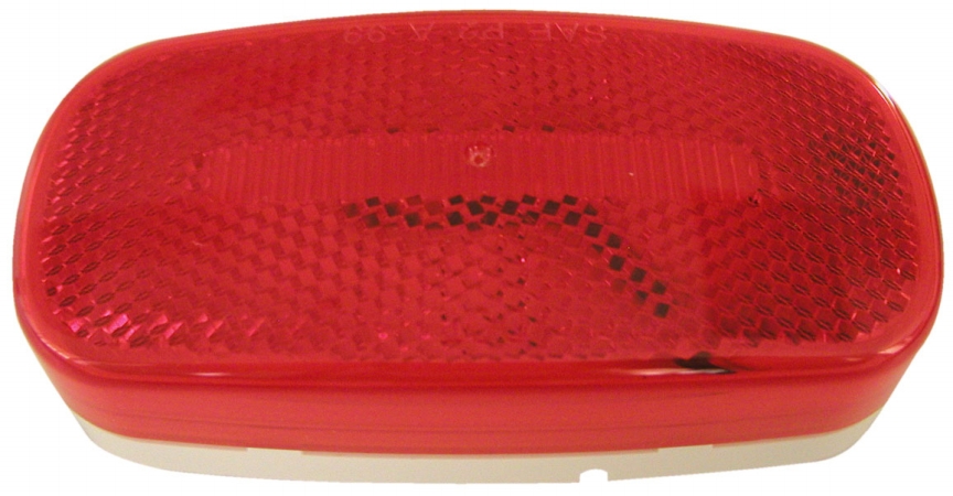 Peterson Mfg. V180r Red Oval Led Clearance & Side Marker Light With Reflex