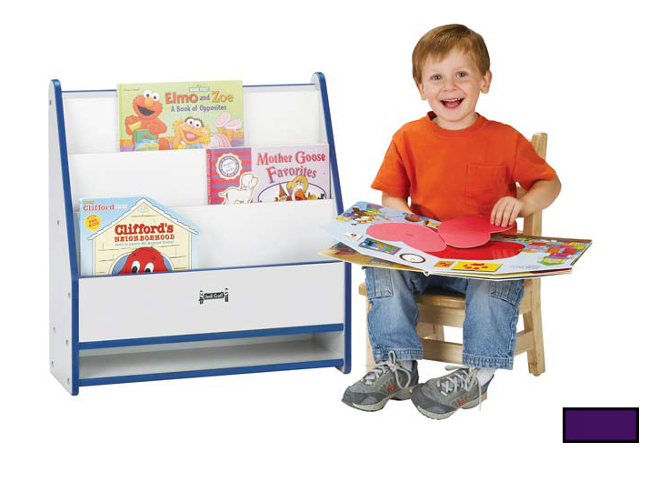 0071jcww004 Toddler Pick-a-book Stand - 1 Sided - Purple
