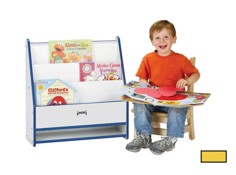 0071jcww007 Toddler Pick-a-book Stand - 1 Sided - Yellow