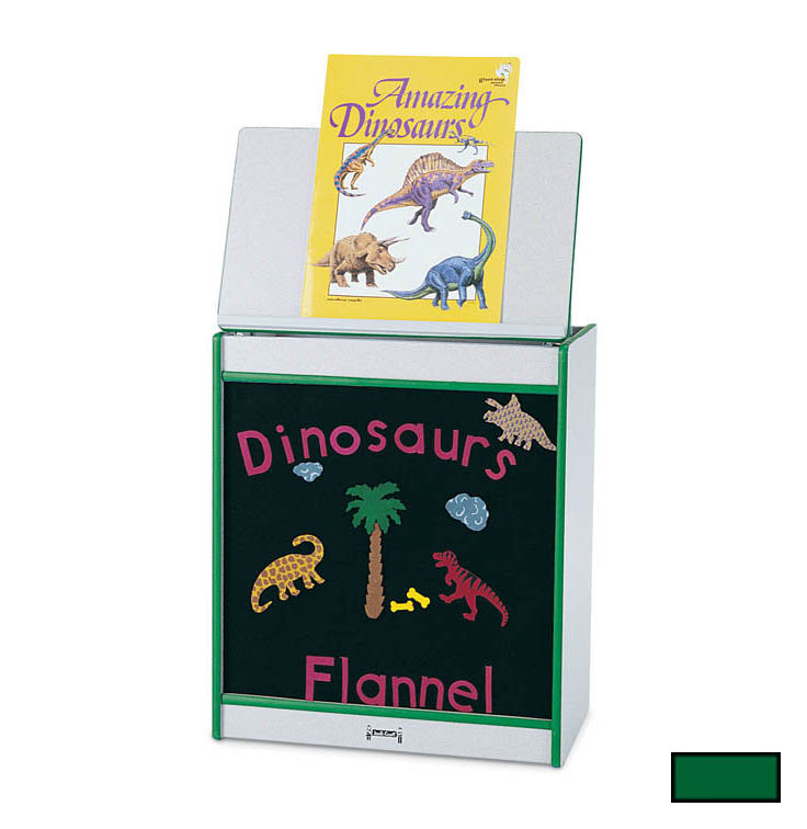 0544jcww119 Big Book Easel - Flannel - Green