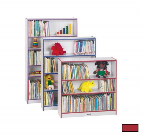 0960jc008 Bookcase - 36 In. High - Red