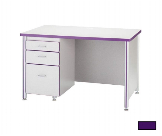 97010jc004 66 Inch Teachers Desk - Purple