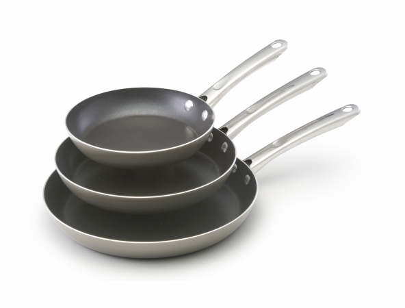 21046 Triple Pack- 8-inch 10-inch And 11-inch Skillets With Stainless Steel Handles