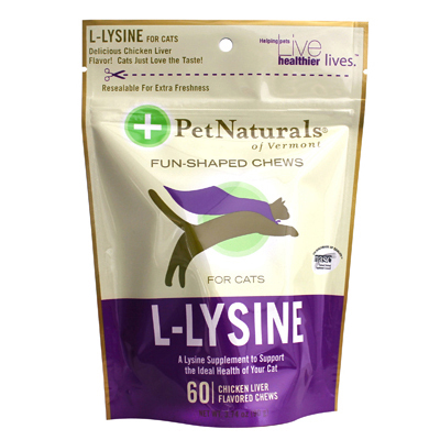 Of Vermont 1120195 L-lysine For Cats Chicken Liver - 60 Chewables