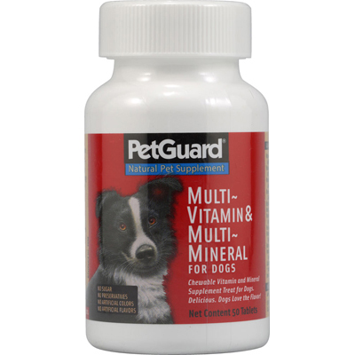 Petguard 0709709 Multi-vitamin And Multi-mineral For Dogs - 50 Tablets