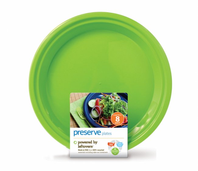1210129 Reusable Plates Apple Green Large 10.5 In 8-pack - 8 Ct