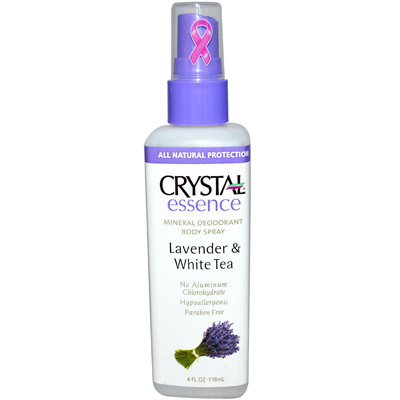 0486589 Crystal Mineral Deodorant Body Spray Lavender And White Tea - 4 Fl Oz