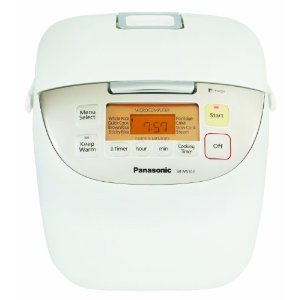 UPC 885170025950 product image for Panasonic Rice Cooker 5Cup Fuzzy Orange Lcd Read - White - SRMS103 | upcitemdb.com