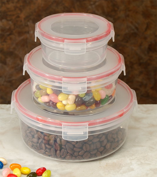 Cookpro Food Containers 6 Piece Lock Seal With Round Cover - 618