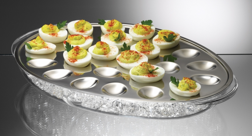 Iced Eggs Holds 24 Deviled Egg Halves -
