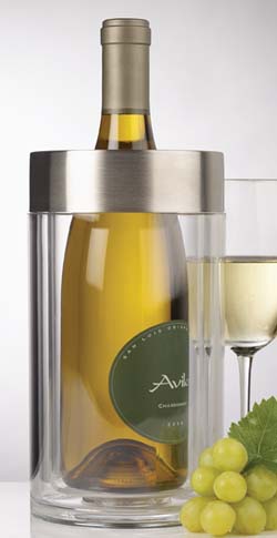 Acrylic Steel Wine Cooler Iceless Thick Exterior -