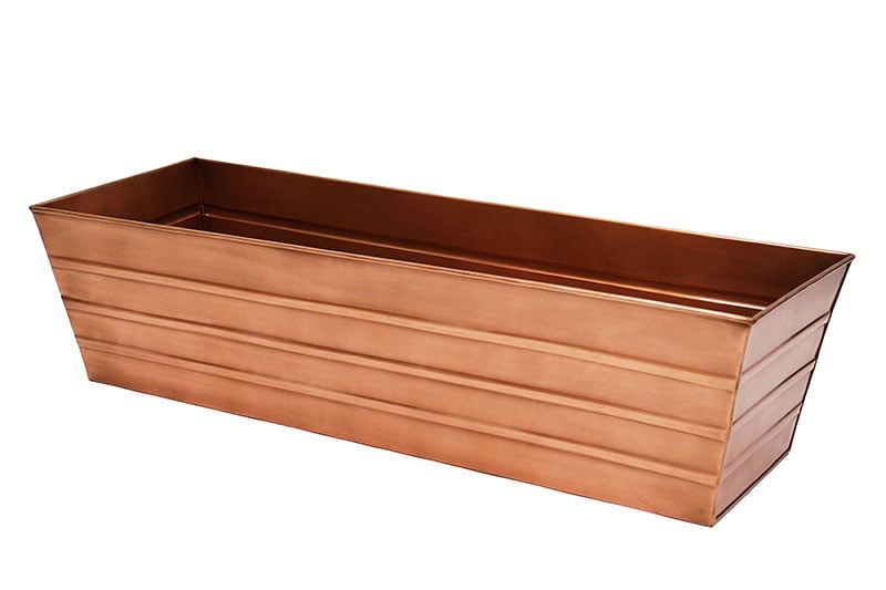 Copper Plated Window Box - Lg