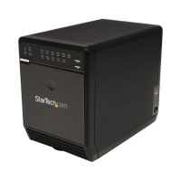 StarTech SAT3540U3ER 4-Bay External Hard Drive Array RAID Tower - eSATA USB 3.0 Enclosure