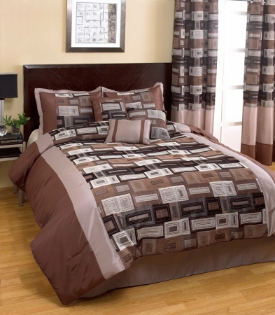 Bed in a Bag 1774 7PC Chenill Luxury Bedding Set