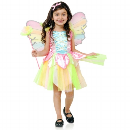 Rainbow Princess Fairy Child Costume X-small - 4 - 6